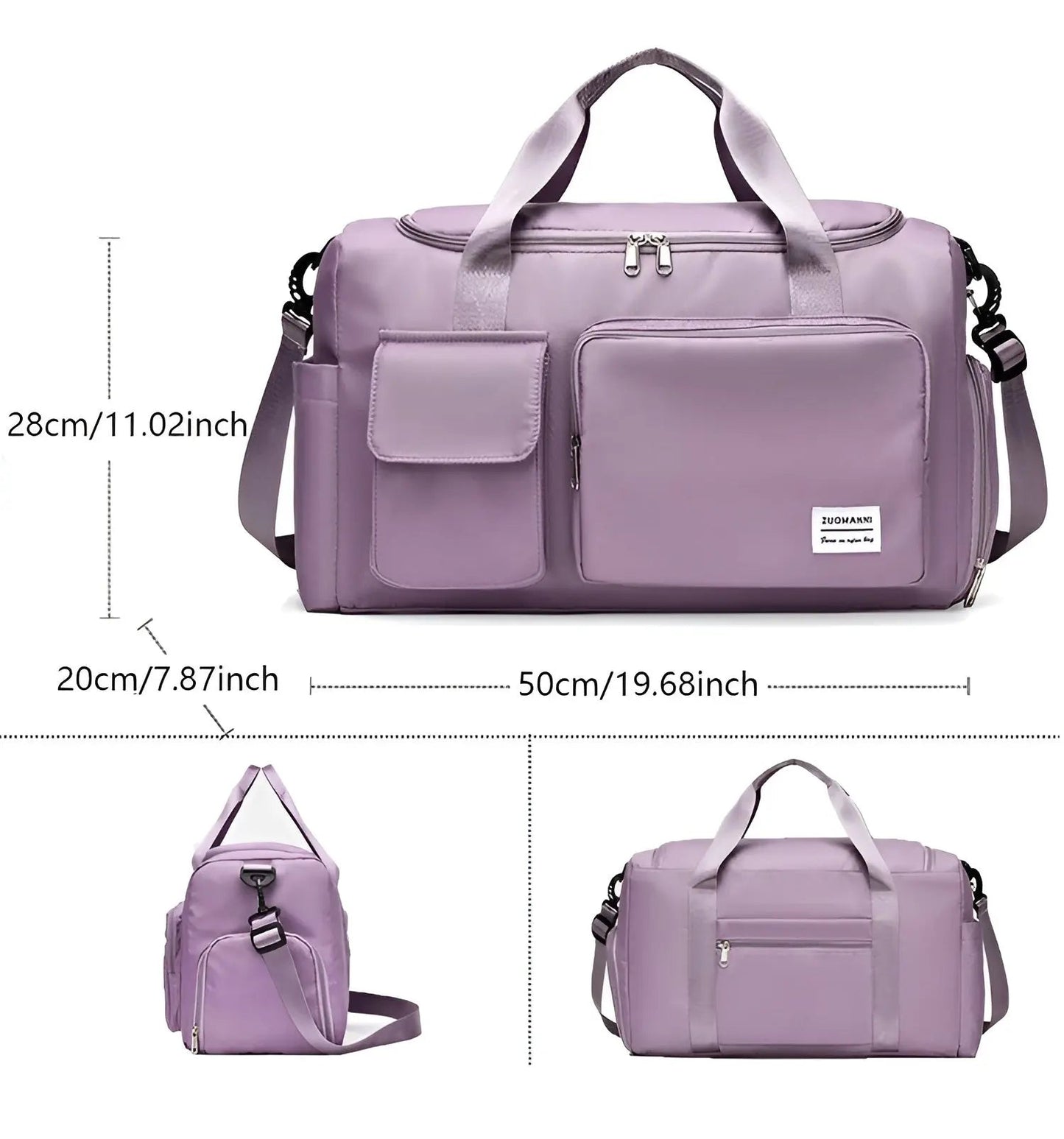 Extra-Large Waterproof Weekend Bag for Travel – Spacious Carry Bag for Short Trips, Gym and Outdoor Adventures
