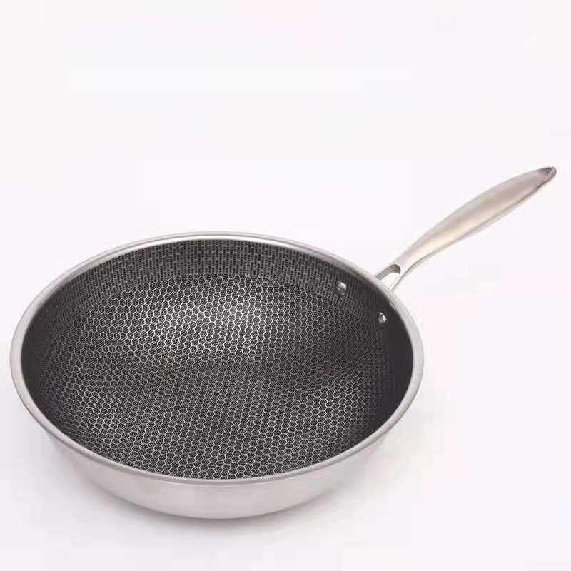 KitchenMaster - Poêle à frire antiadhésive en acier inoxydable KitchenMaster