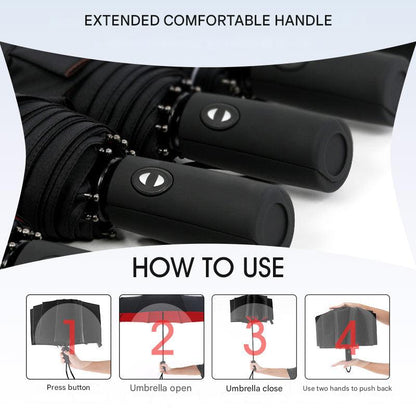 Stormbestendige & Opvouwbare Paraplu – AeroShield