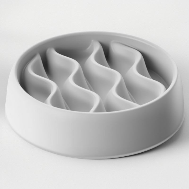Slow Feeder Dog Bowl | Paw Print Anti-Choking Feeding Bowl