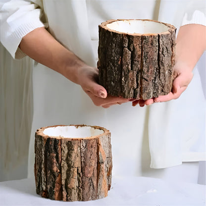 Rustic Barkwood Planter by JVance®