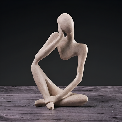 De Denker - Abstracte afbeelding van de denkende mens