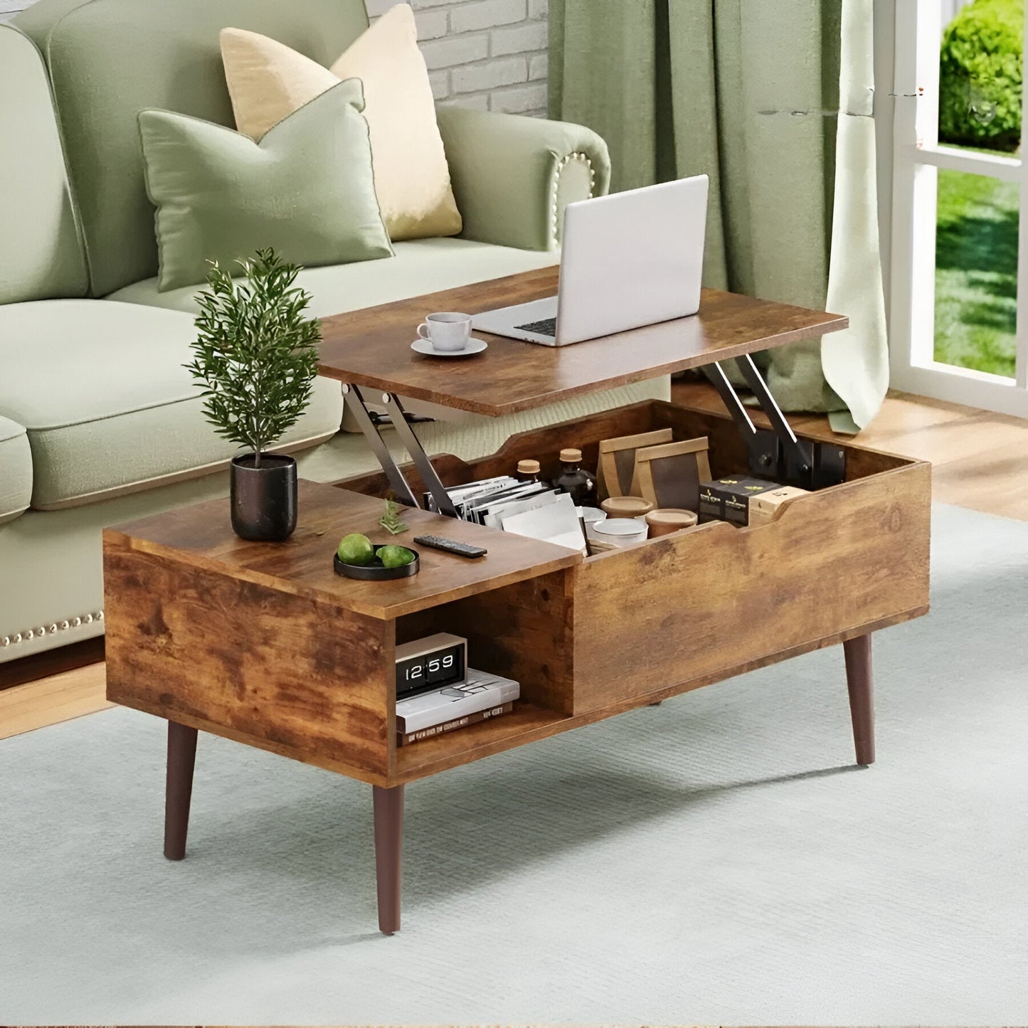 NordicNouveau™ by skörten Sweden: The Clever Coffee Table That Rises to Every Occasion