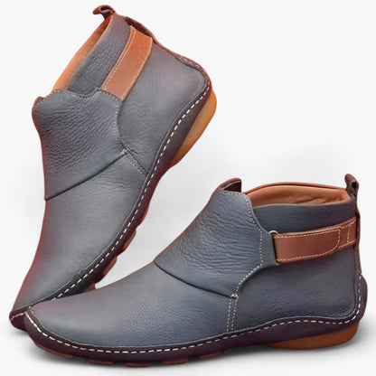 Women's bohemian slip-on ankle boots