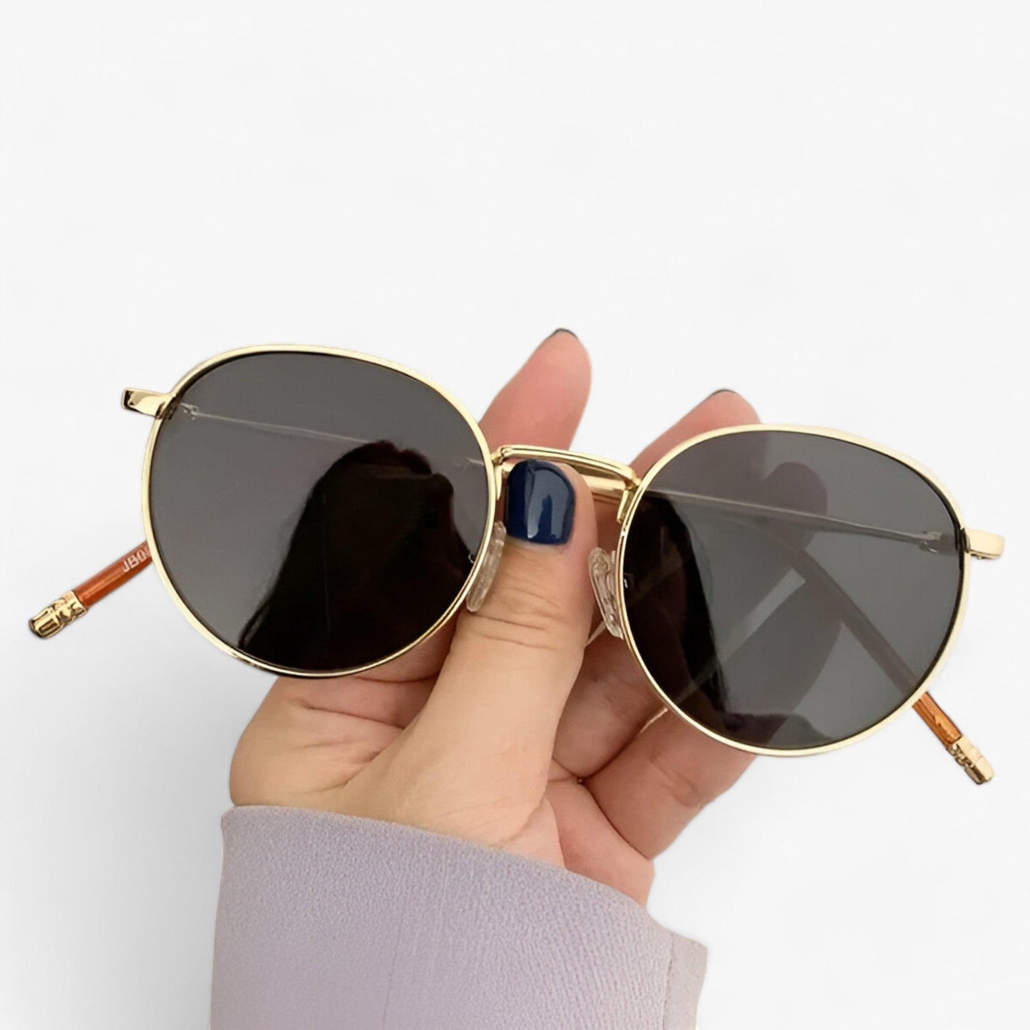 Unisex Designer Sonnenbrille mit Rundgläsern – Nova