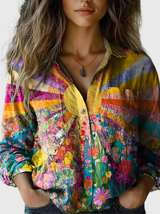Holly | Radiant Sunflower Blouse