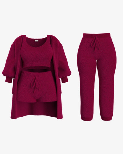 MissCosy | Bouclé Knit Pyjama Set