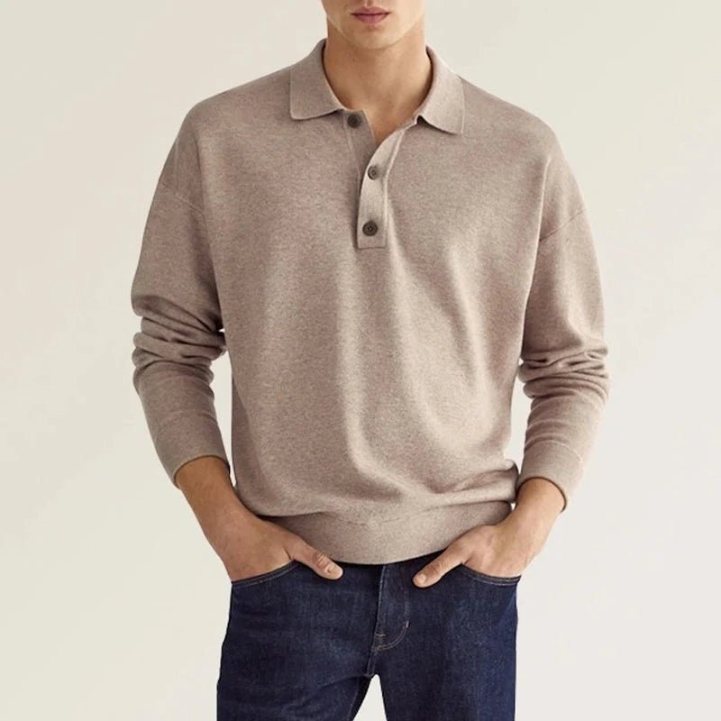 Polo homme Ethan manches longues classique