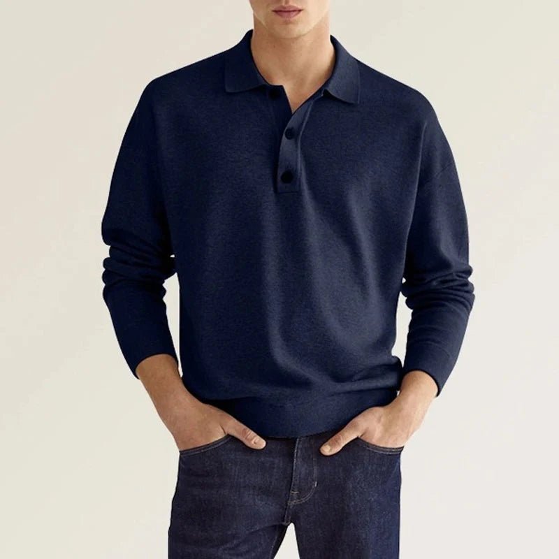Polo homme Ethan manches longues classique