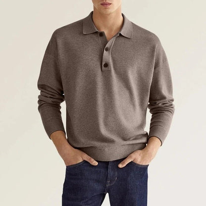 Polo homme Ethan manches longues classique