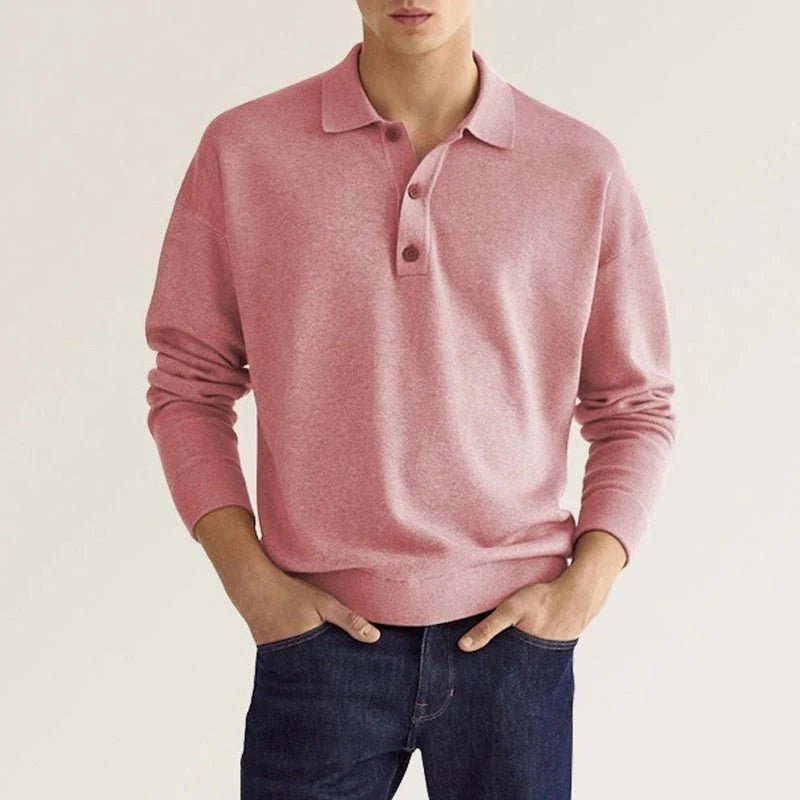 Polo homme Ethan manches longues classique
