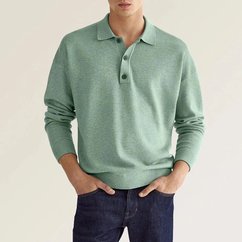 Polo homme Ethan manches longues classique