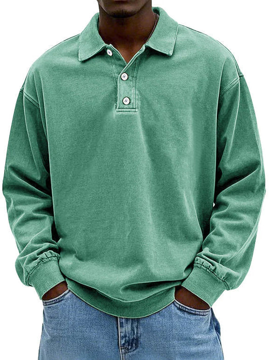 Edgar | Long Sleeve Polo Shirt