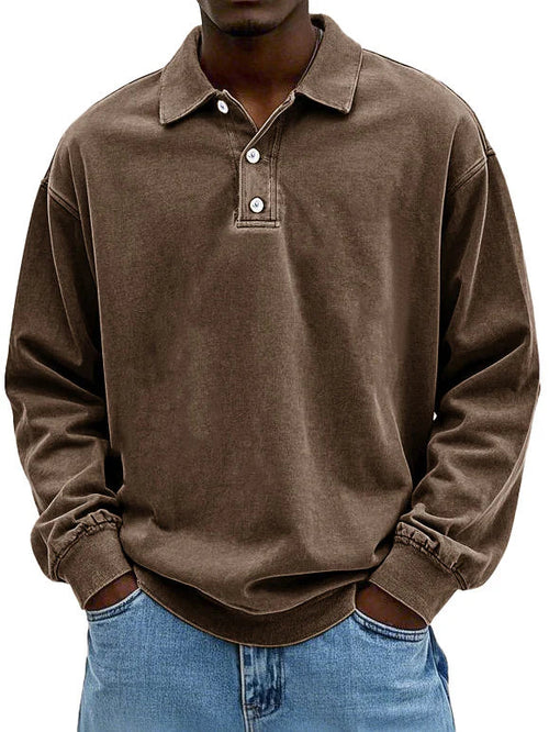 Duval Paris™ | Polo vintage à manches longues