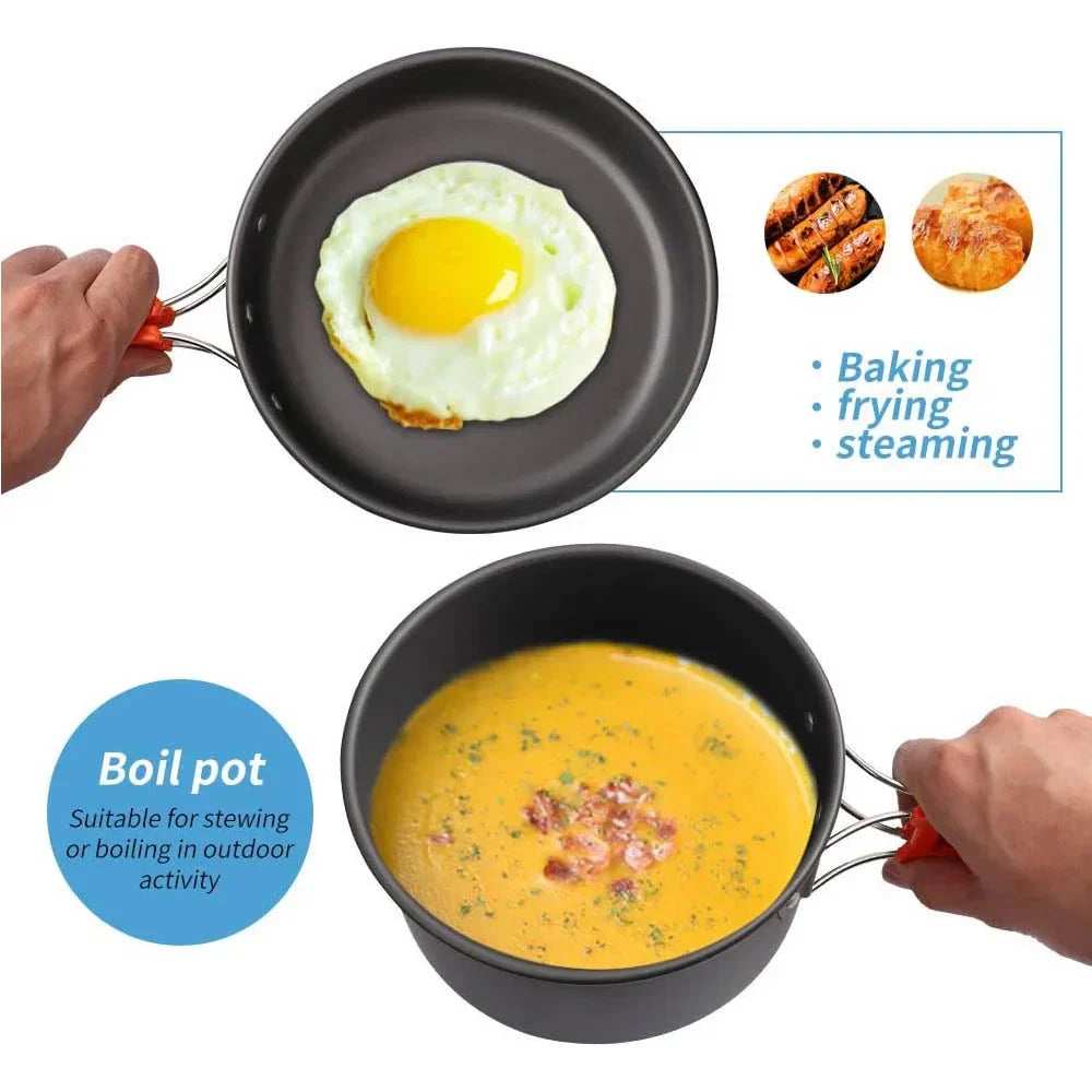 Portable Outdoor Cooking Set - CampEase-A-Nora Luxe