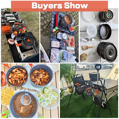 Portable Outdoor Cooking Set - CampEase-A-Nora Luxe