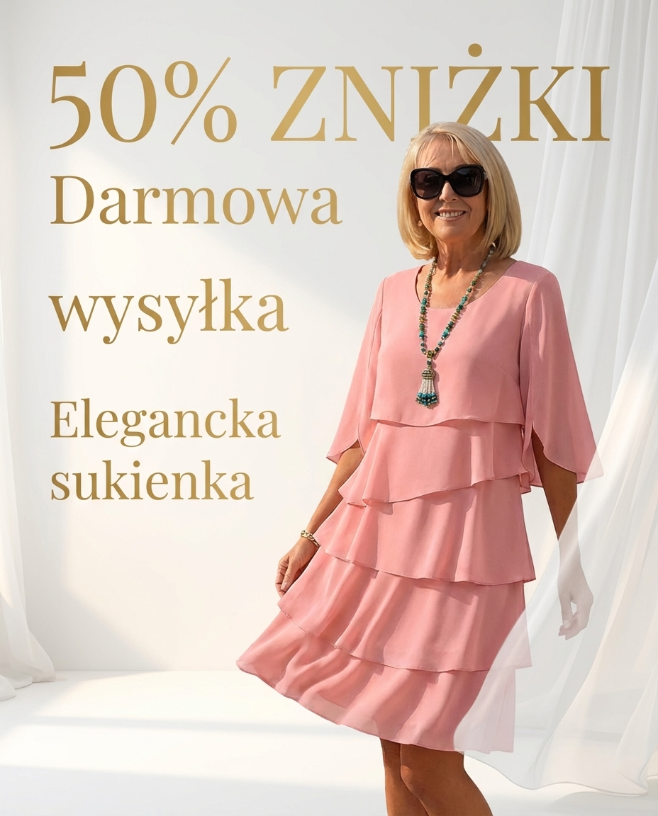 Żaneta – Elegancka sukienka z bufiastymi rękawami