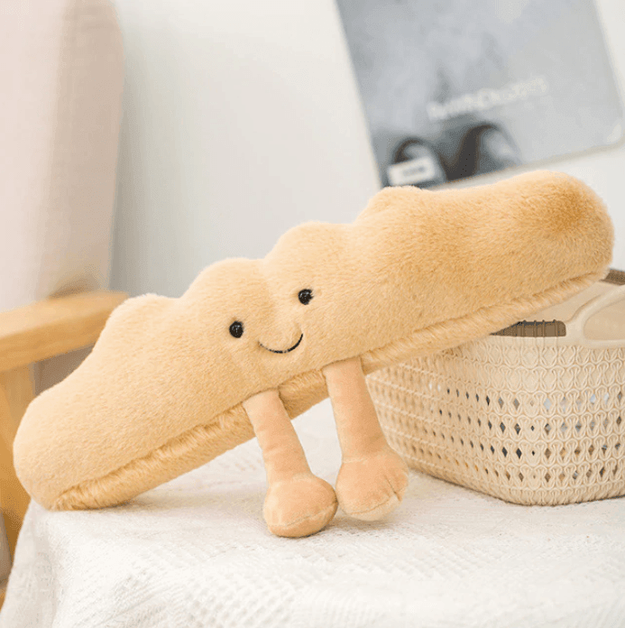 Zacht pluche knuffelbrood in speelse vormen voor kinderen en volwassenen | Restfield
