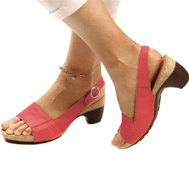 Gannelle | Comfortabele slingback sandalen met hak voor dames – casual en elegante schoenen voor dagelijks gebruik