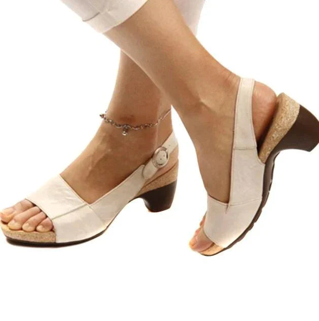 Gannelle | Comfortabele slingback sandalen met hak voor dames – casual en elegante schoenen voor dagelijks gebruik