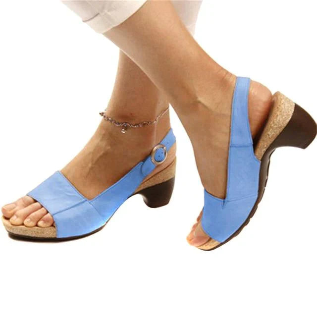 Gannelle | Comfortabele slingback sandalen met hak voor dames – casual en elegante schoenen voor dagelijks gebruik