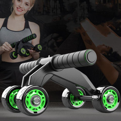 4 Wheel Ab Roller Abdominal Power Gym Fitness Exercise Equipment