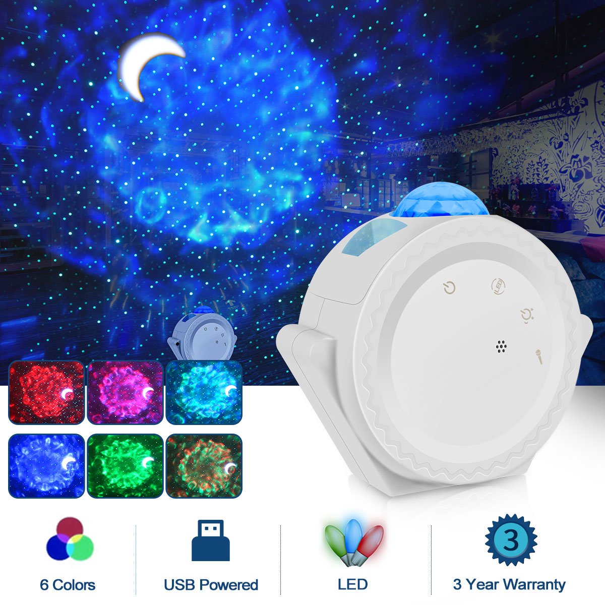 Nightly Wish Starry Sky Night Projector
