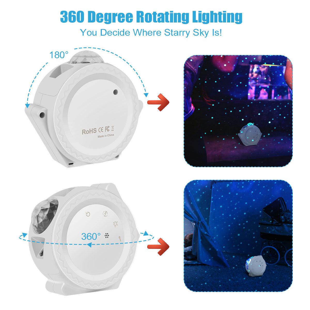 Nightly Wish Starry Sky Night Projector