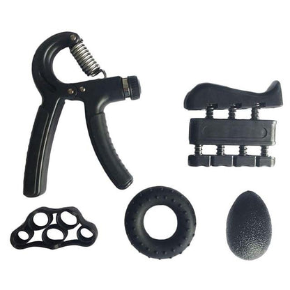 5Pc Hand Finger Strength Kit Grips Exerciser Therapy Ball