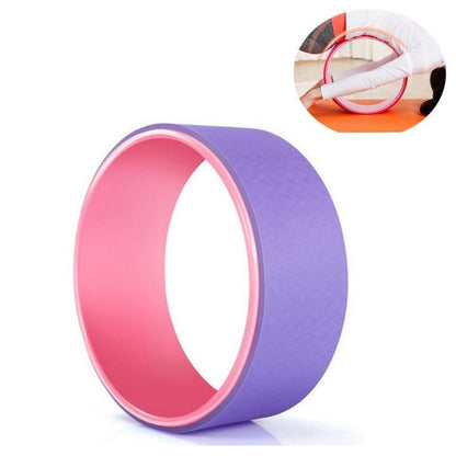 Yoga Wheel Pilates Circle Tpe Fitness Roller Back Stretching Tool