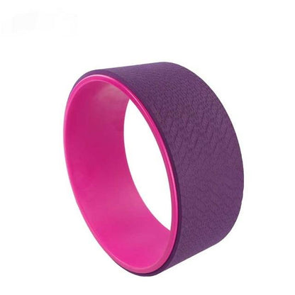 Yoga Wheel Pilates Circle Tpe Fitness Roller Back Stretching Tool