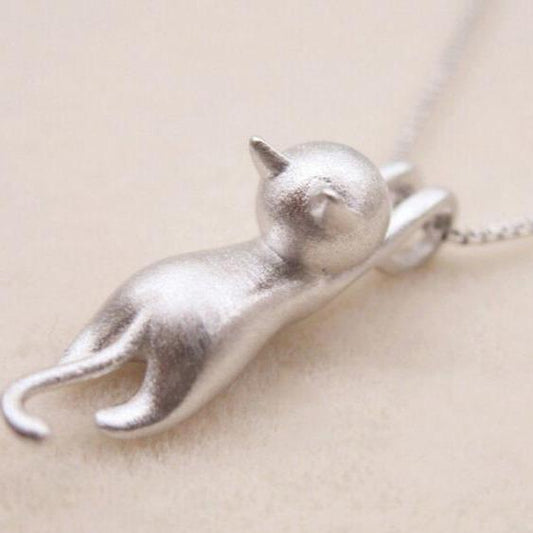 Collana Silver Playful Kitty