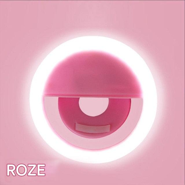 Portable Selfie Ring Light for Photography and Video – Clip-On LED Lighting for Content Creation, Selfies and Video Calls