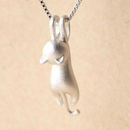 Collana Silver Playful Kitty