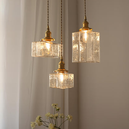 Oro Retro | Luxe Glazen Hanglamp – Gouden Accenten – Vintage Design