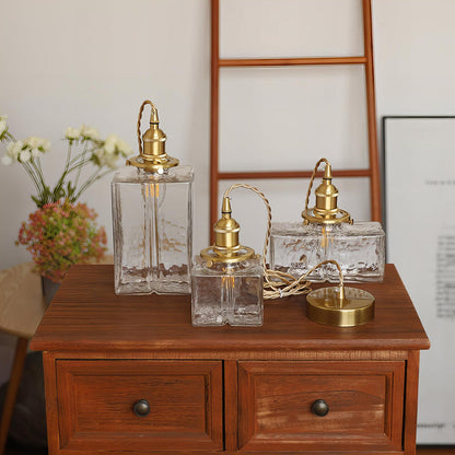 Oro Retro | Luxe Glazen Hanglamp – Gouden Accenten – Vintage Design