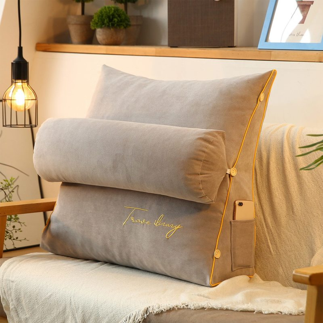 Reading Pillow – Triangular Support Cushion with Soft Foam and Comfortable Backrest