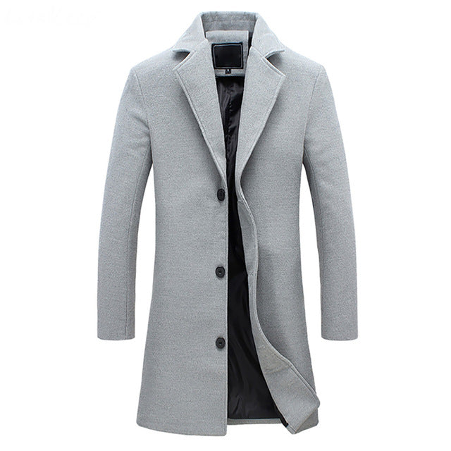 Rex | Formal Long Overcoat For Men’s Wardrobe