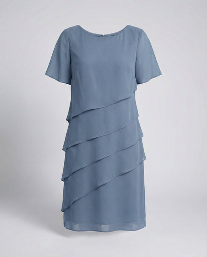 Drune - Damen Elegantes Schlankmachendes Kleid, Figurbetont & Feminin Geschnitten