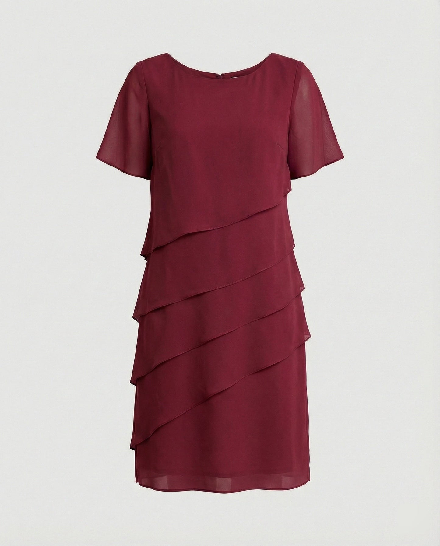 Drune - Damen Elegantes Schlankmachendes Kleid, Figurbetont & Feminin Geschnitten