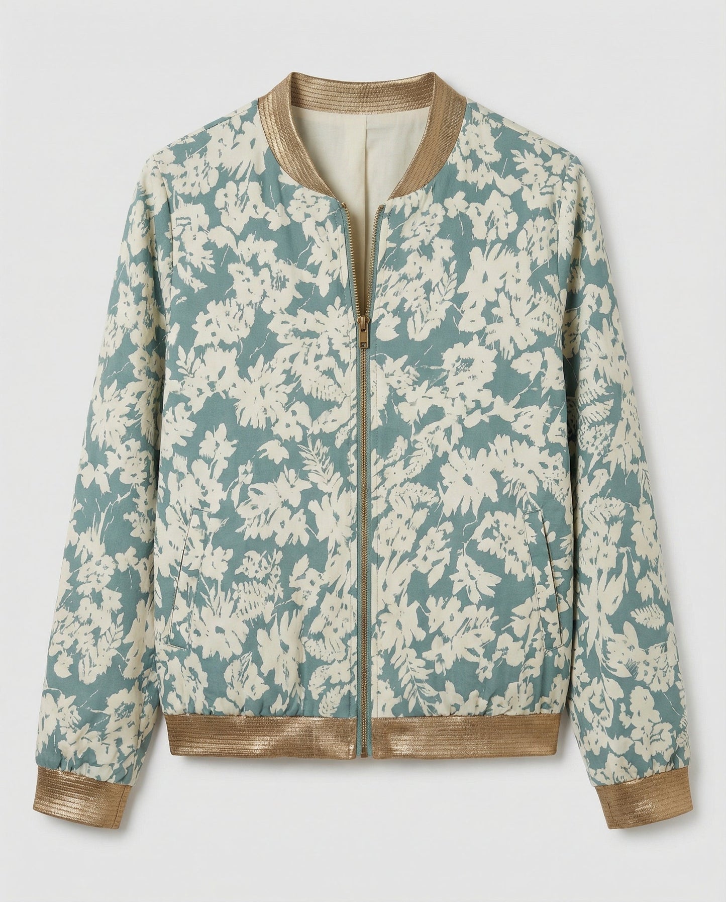 Floriana - Womens Floral Bomber Jacket