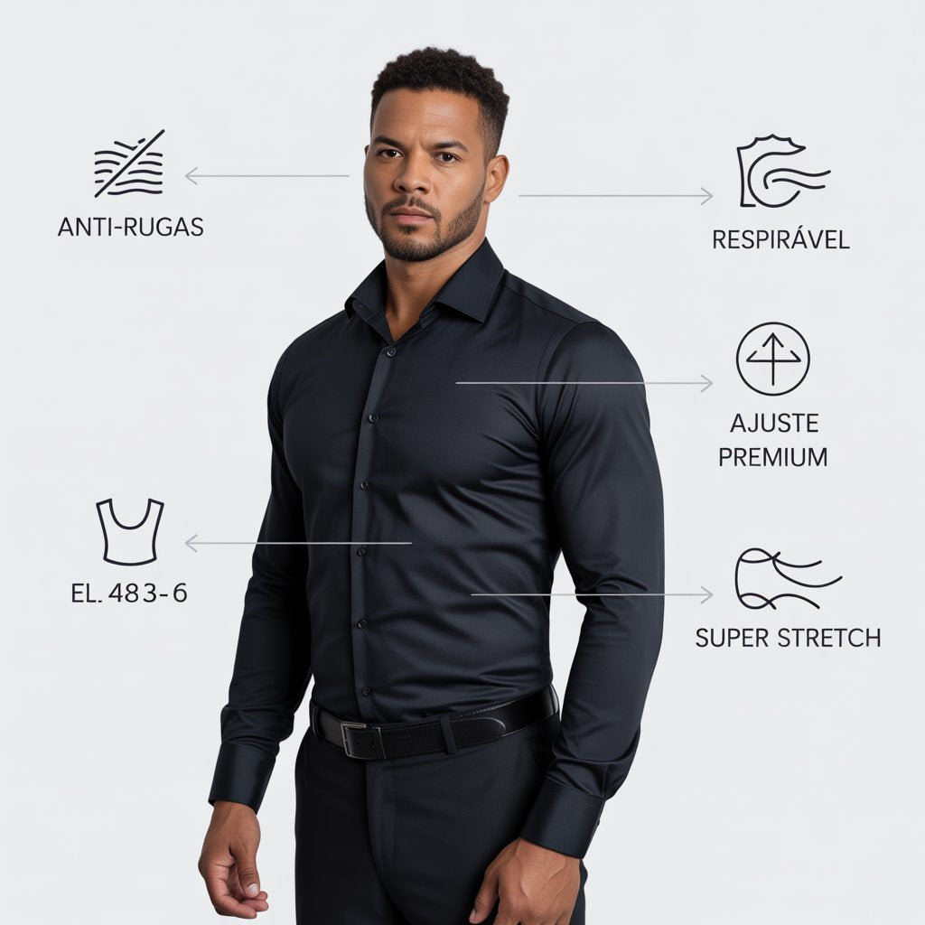 A Camisa Riviera- Camisa Elástica Masculina