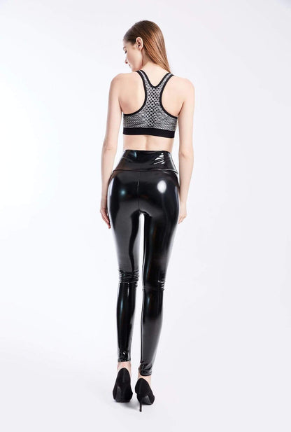 PU Leather Leggings - Sienna-Black-XS-Nora Luxe