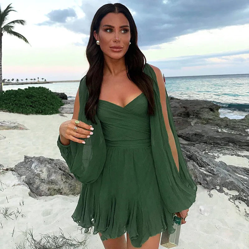 Charlotte | Summer Women z długim rękawem Mini dress