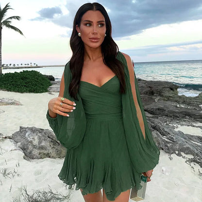 Charlotte | Summer Women z długim rękawem Mini dress
