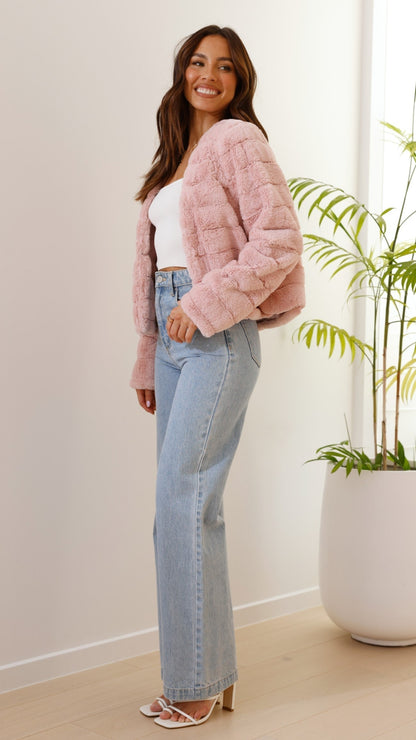 Luxe Dames Crop Jasje - Veloura