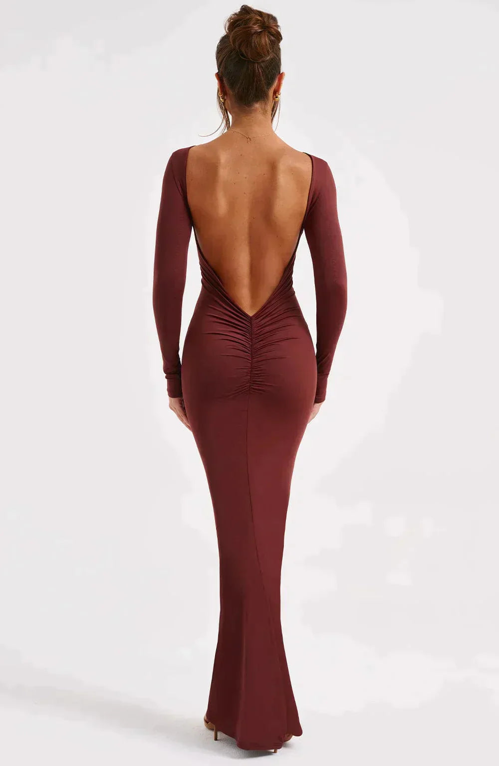 Azaïs™️ Low-cut maxi dress