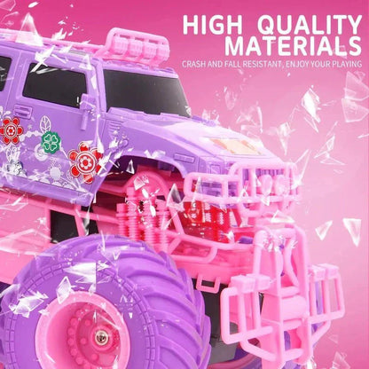 RC Prinsessen Monstertruck | Met Led Verlichting Voor Binnen En Buiten 6 Tot 12 Jaar - KidsKorner