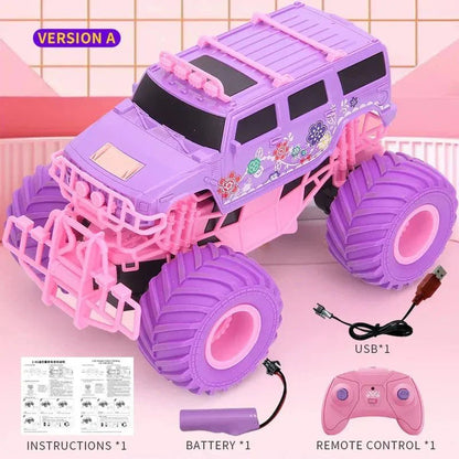 RC Prinsessen Monstertruck | Met Led Verlichting Voor Binnen En Buiten 6 Tot 12 Jaar - KidsKorner