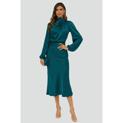 Rebecca | Damen Midikleid Sommer Stilvoll für Anlässe